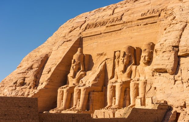 Abu Simbel temple in Aswan in Upper Egypt