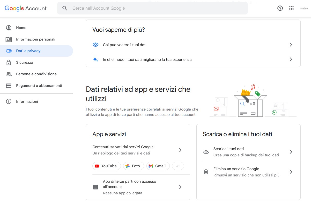 L’ecosistema di Google: ricerche, informazioni e dati