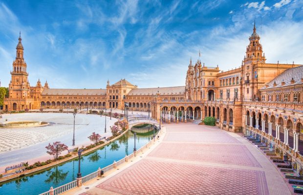 Spain Square in Seville, Spain. A great example of Iberian Renai