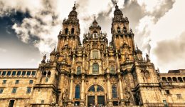 cathedral in Santiago Compostela, Spain