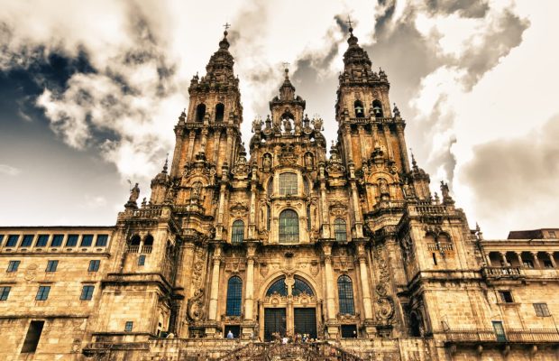 cathedral in Santiago Compostela, Spain